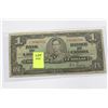 Image 1 : 1937 CANADIAN ONE DOLLAR BANKNOTE