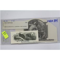 AMERICAN BANKNOTE CO. ENGRAVING X2