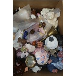 BOX OF PIG ORNAMENTS