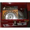 Image 1 : TOOL BOX W/ SAW BLADE AND GRINDING DISC