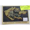 Image 1 : WWII POST CARD W/ HITLERS FACE & GERMAN MAP