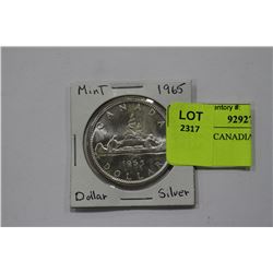 MINT 1965 CANADIAN SILVER DOLLAR