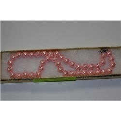 10MM PINK SEA SHELL PEARL NECKLACE