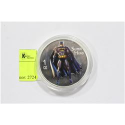 BATMAN SILVER CLAD COLLECTIBLE COIN