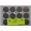 Image 1 : LOT OF 12 5¢ COINS