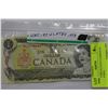 Image 1 : 1973 UNCIRCULATED CANDIAN $1 DOLLAR BILL