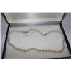 Image 1 : 10K GOLD PEARL NECKLACE 17" SIZE