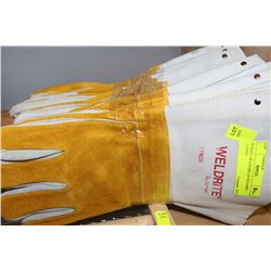 BUNDLE OF 6 PAIRS OF WELDING GLOVES