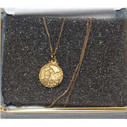 10K GOLD MEDALLION WITH  18"CHAIN