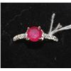 Image 1 : .925 SILVER NATURAL RUBY RING SIZE 5.5