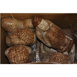 SET OF LARGE STONE GARDEN STATUES