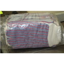 12 PAIRS OF WORK GLOVES