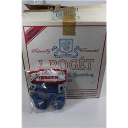 BOX OF TORONTO BLUE JAYS SLIPPERS ( AS THEY COME )