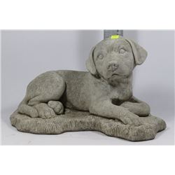 CEMENT DOG ORNAMENT