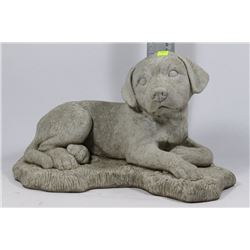 CEMENT DOG ORNAMENT