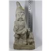 Image 1 : CEMENT GNOME WITH BUNNY & OWL GARDEN ORNAMENT