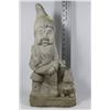 Image 1 : CEMENT GNOME WITH BUNNY & OWL GARDEN ORNAMENT