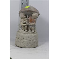 "BEARS IN THE RAIN"  LAWN ORNAMENT