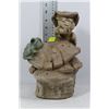 Image 1 : BOY & FROG GARDEN DECORATION