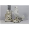 Image 1 : BABY ANGEL CANDLE HOLDER SOLD W/ DOVE DECORATIVE