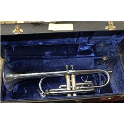 VINTAGE 2 VALVE BUGLE WITH CASE