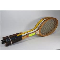 4 RACKETS WILSON, SALENGER ETC