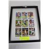 Image 1 : SHEET OF UNCUT SPORTS CARDS - FRAMED