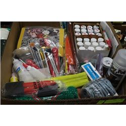 BOX FULL OF ARTS & CRAFTS ITEMS