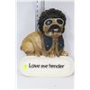 Image 1 : ELVIS BULL-DOG "LOVE ME TENDER" WALL HANGING