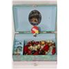 Image 1 : GIRLS MUSICAL JEWELRY BOX WITH CONTENTS