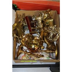 LOT OF 13 BRASS ORNAMENTS
