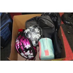 BACK-TO-SCHOOL BOX W/ 2 HELMETS,