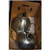 Image 1 : BOX W/ SET OF 2 IKEA HANGING LIGHTS -