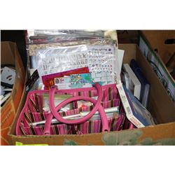 LARGE BOX OF NEW SCRAPBOOKING SUPPLIES