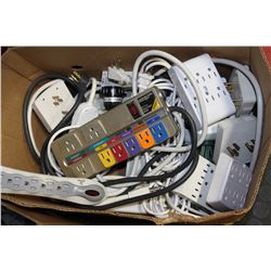 BOX OF SURGE PROTECTOR CORDS