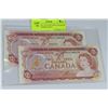 Image 1 : GGEM UNC 1974 TWO DOLLAR BANK NOTES CENSECUTIVE