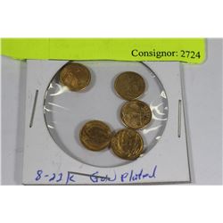LOT OF 5 GAUDIN MINI COINS