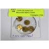 Image 1 : LOT OF 5 SOUTH AFRICAN KRUGERRAAND MINI COINS