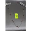 Image 1 : 10K WHITE GOLD LADIES RUBY NECKLACE