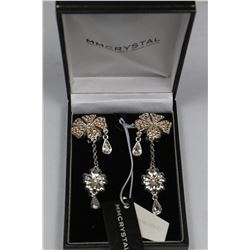 LADIES DROP STYLE HAND FASHIONED FLORAL EARRINGS