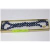 Image 1 : 10MM ROYAL BLUE SEA SHELL PEARL NECKLACE