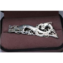 SILVER PANTHER BROOCH