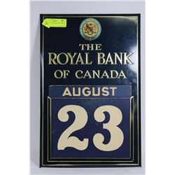 ROYAL BANK VINTAGE CALENDER