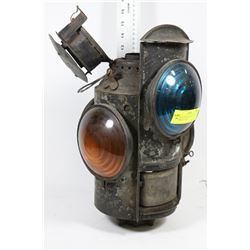 ANTIQUE RAILROAD SWITCH LIGHT - COMPLETE WITH