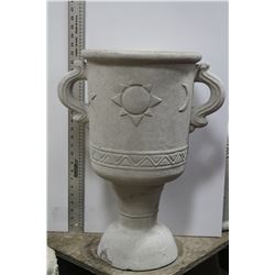 LARGE CONCRETE MOON AND STAR PLANTER