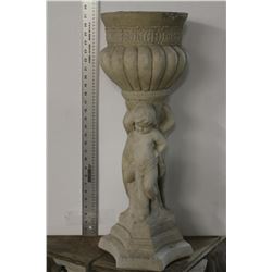 CONCRETE CHERUB PLANTER
