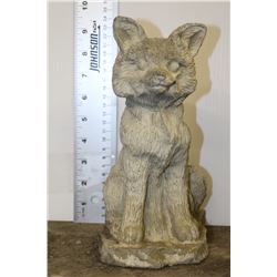 SMALL CONCRETE FOX ORNAMENT