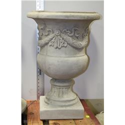 LARGE GARLAND DESIGN CONCRETE PLANTER
