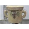 Image 1 : PAINTED GRAPE DESIGN PLANTER X2