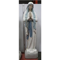 LARGE PAINTED CONCRETE MARY